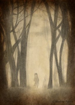 dibujo marina Fawn -maleza-